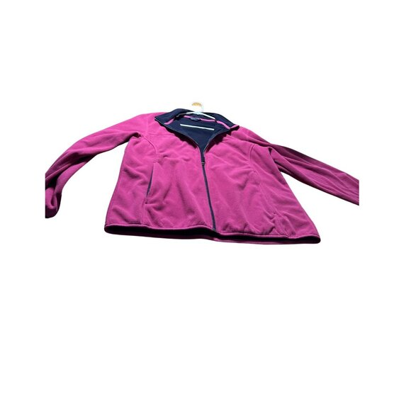 Lands End Womens Fleece Full-Zip Jacket Zippered Inner Pockets Fall Layering  XL - Picture 10 of 11